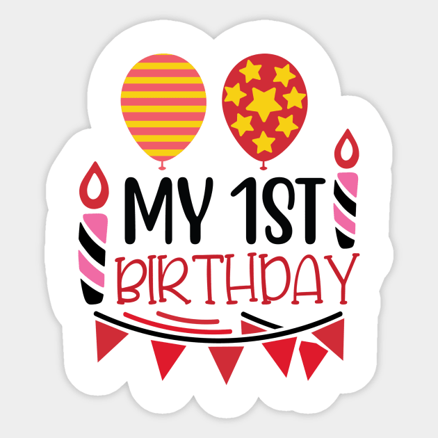 my 1st Birthday Sticker by AMER.COM